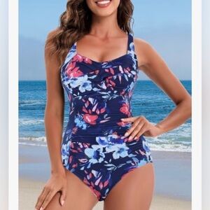 Amazon One-Piece Tummy Control Swimsuit One Piece Sexy Push Up Swimsuit Swimwear